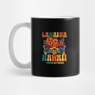 Groovy Retro Lahaina Pray for Maui Hawaii Strong Mug